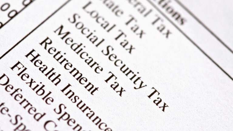 List of payroll taxes and deductions.