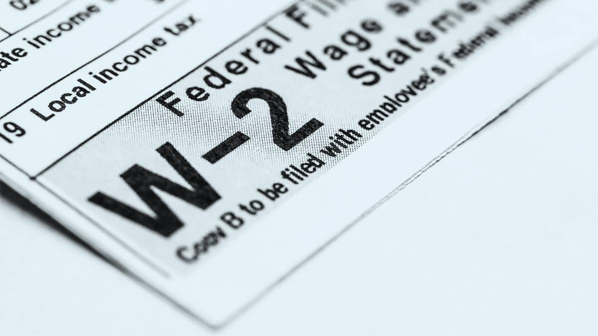 W-2 form.