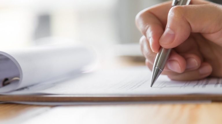 Employer filling out Form 941.