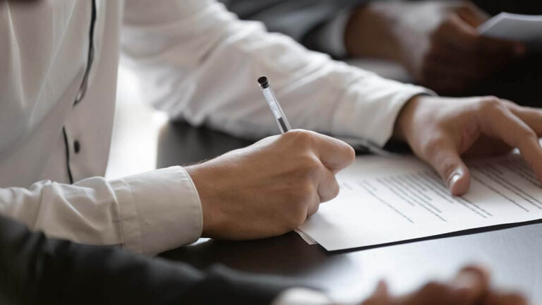 Business owner applying for a business license.