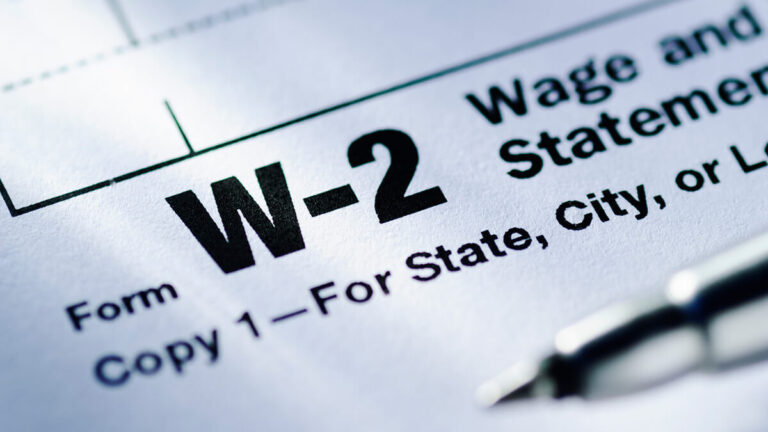 Form W-2, Wage and Tax Statement.
