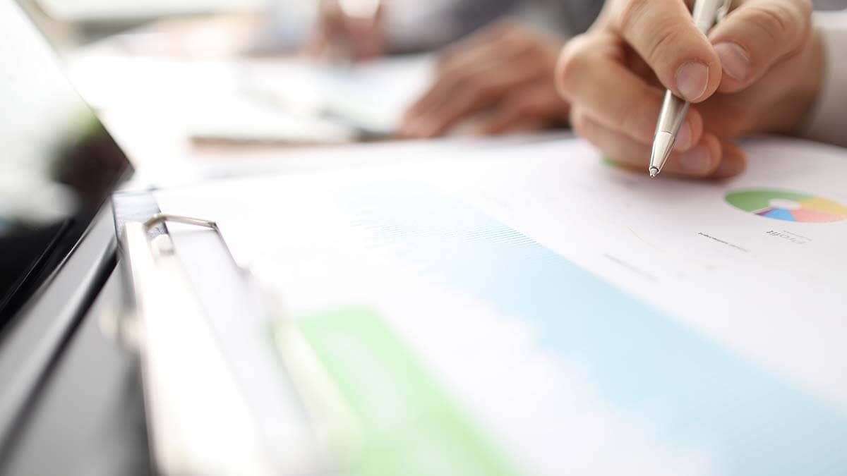 Financial paperwork.