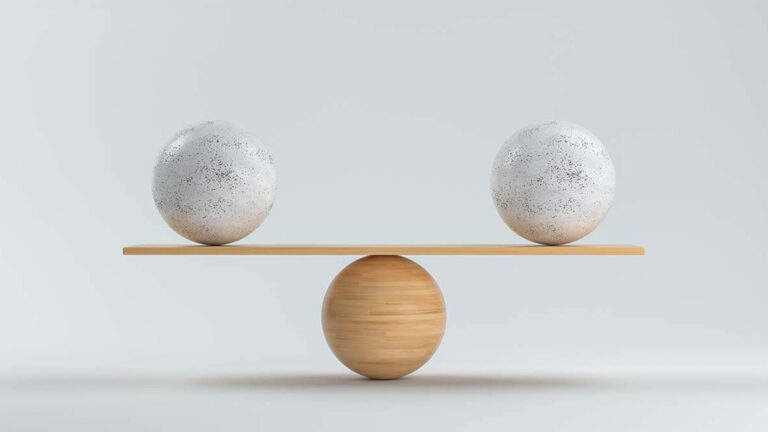 Two orbs balancing.