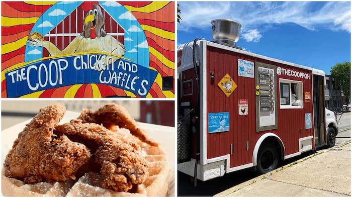 The Coop Chicken and Waffles food image and food truck image
