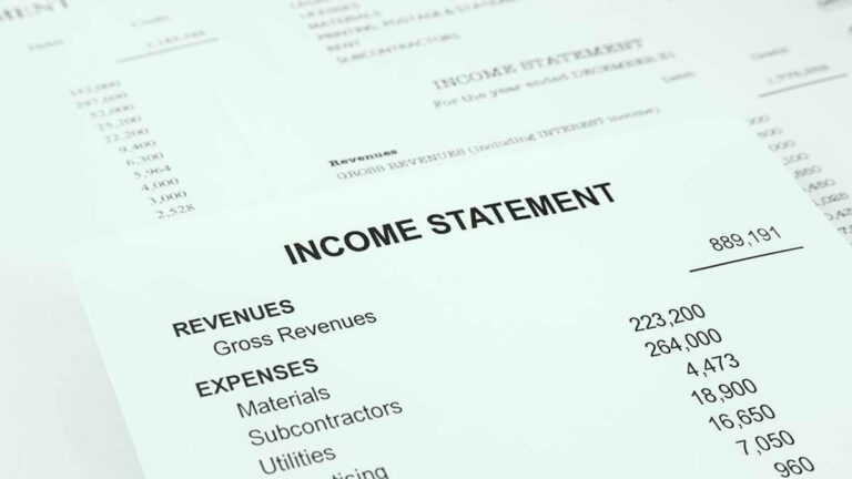 Income statement.