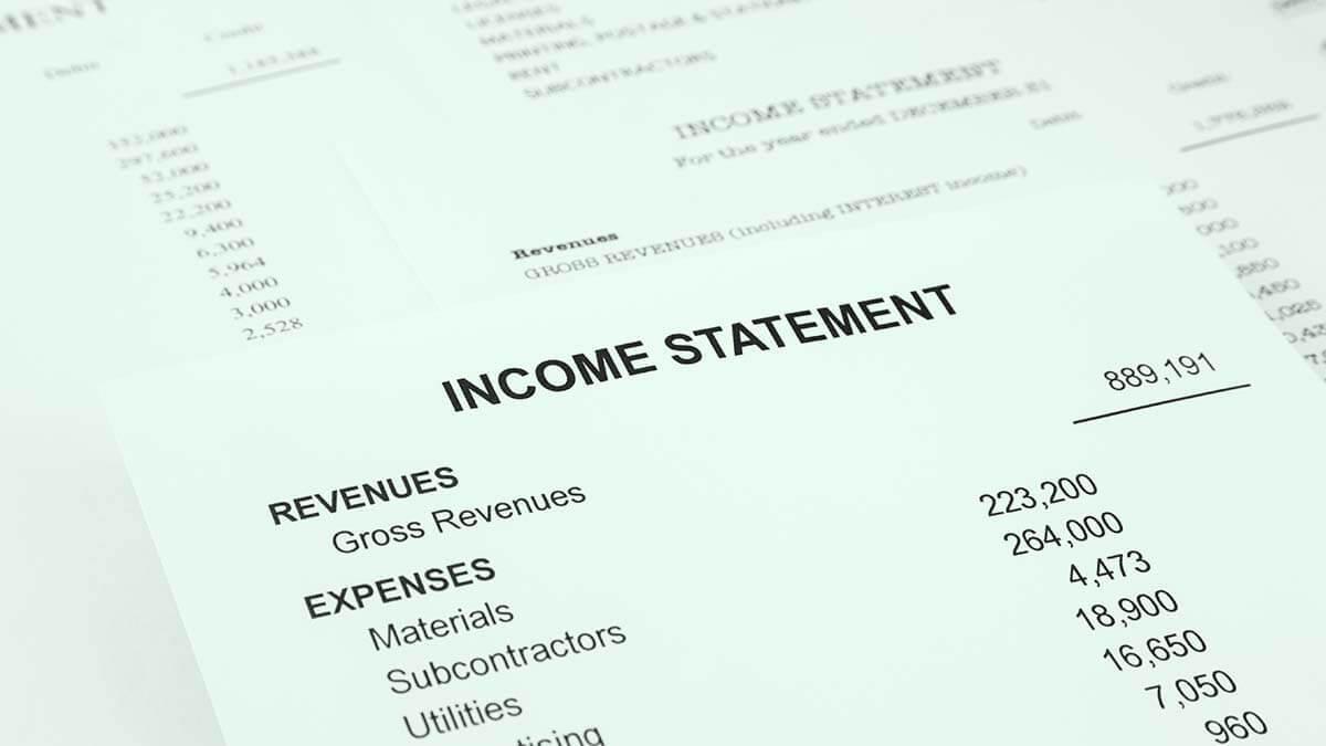 Income statement.